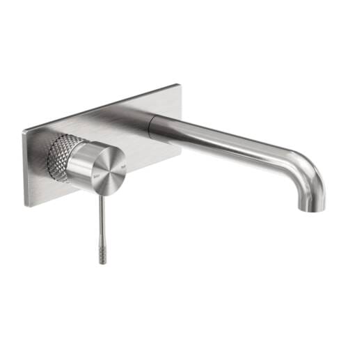 Opal Wall Basin/Bath Mixer 260mm Brushed Nickel