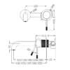 Opal Wall Basin-Bath Mixer Separate Back Plate