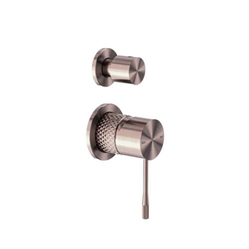 Opal Shower Mixer With Diverter Separate Plate Brushed Bronze NR251909eBZ