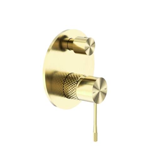 Opal Shower Mixer With Diverter Brushed Gold NR251909aBG