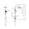 Opal Twin Shower With Air Shower II