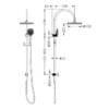 Opal Twin Shower With Air Shower