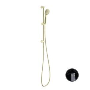 Opal Shower Rail With Air Shower Brushed Gold NR251905aBG