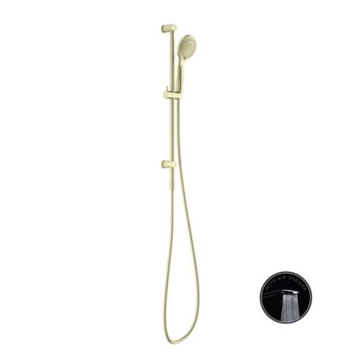 Opal Shower Rail With Air Shower Brushed Gold NR251905aBG