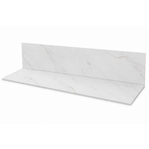 Golden Estatuario Densified Stone Splashback Golden Estatuario Densified Stone Splashback