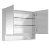 Cassie PVC Shaving Cabinet 900x750mm