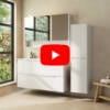 Cassie 2 Drawer PVC Vanity Unit 120cm